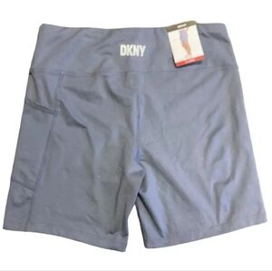 DKNY Gray Bike Shorts Elastic Waistband Lightweight